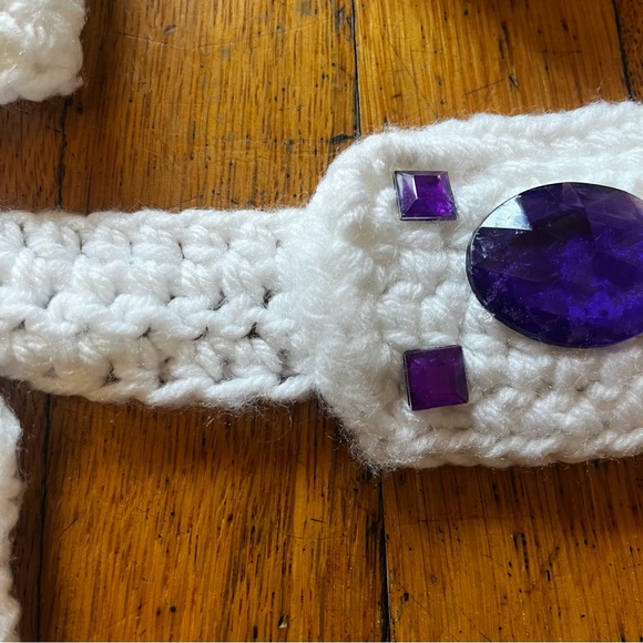 Elvis Crochet Baby Costume with Purple Accents - Picture 6 of 10